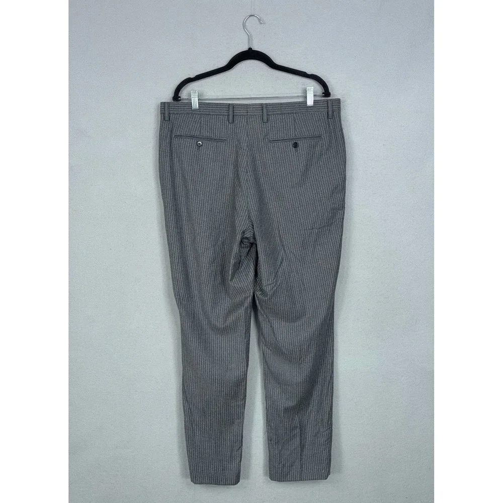 Banana Republic Dress Pants Mens 36x32 Pinstripe Slim Fit Wool Marzotto Business